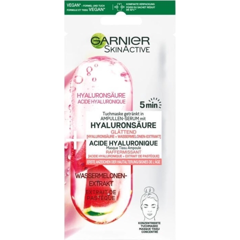 20x Garnier SkinActive Tissue Gezichtsmasker Watermeloen&Hyaluronzuur