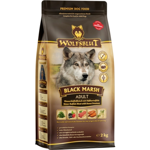 3x Wolfsblut Hondenvoer Adult Black Marsh 2 kg