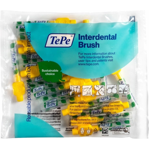 6x TePe Interdentale Ragers Original 0,7 mm Geel 20 stuks