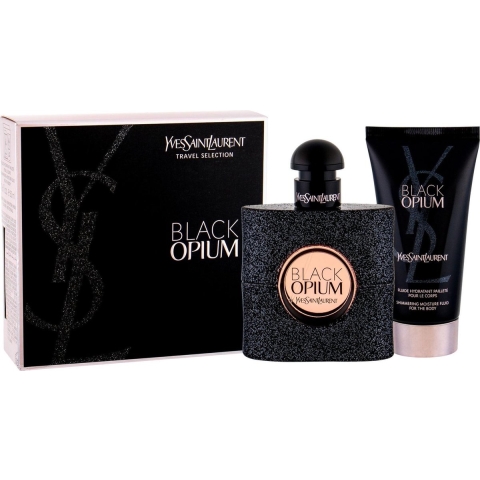 Yves Saint Laurent Black Opium Geschenkset Eau de Parfum 50 ml + Shimmering Body Lotion 50 ml 1 set