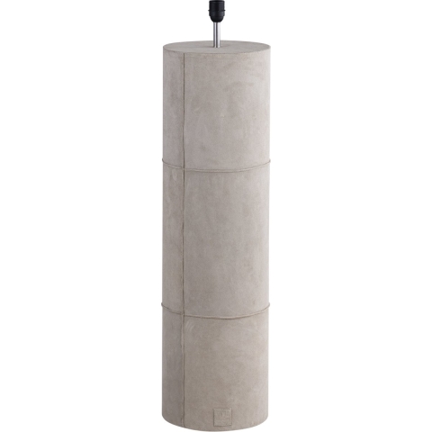 PTMD Joanne Beige suede floor lamp patch cowhair shade