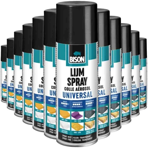 12x Bison Lijmspray 200 ml