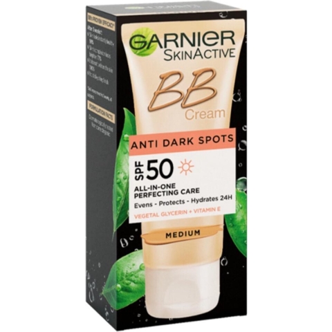 6x Garnier SkinActive Anti Dark Spots BB Cream SPF 50 Medium 50 ml