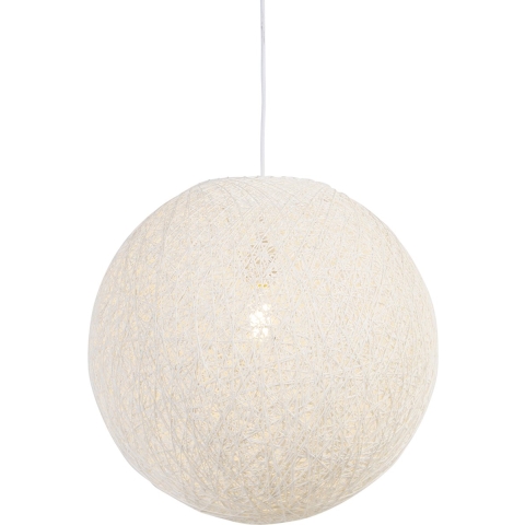 QAZQA Smart hanglamp wit 45 cm incl. Wifi A60 - Corda