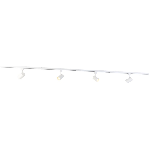 QAZQA Modern railsysteem wit 4-lichts 1-fase - Yade