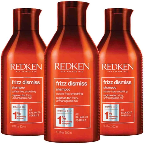 3x Redken Frizz Dismiss Shampoo 300 ml