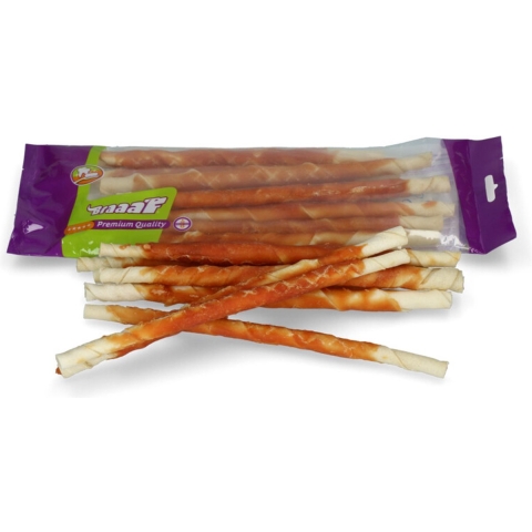 10x Braaaf Rol Sticks Kip 25 cm 240 gr