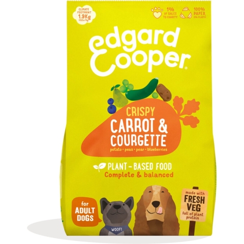 2x Edgard&Cooper Plantaardig Hondenvoer Wortel - Courgette 7 kg