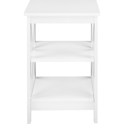 Beliani - FOSTER - Bijzettafel - Wit - MDF