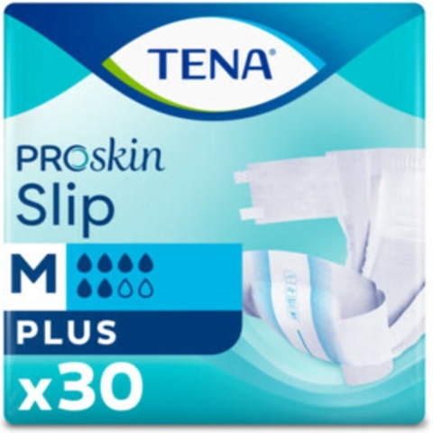 3x TENA Slip Plus ProSkin Medium 30 stuks