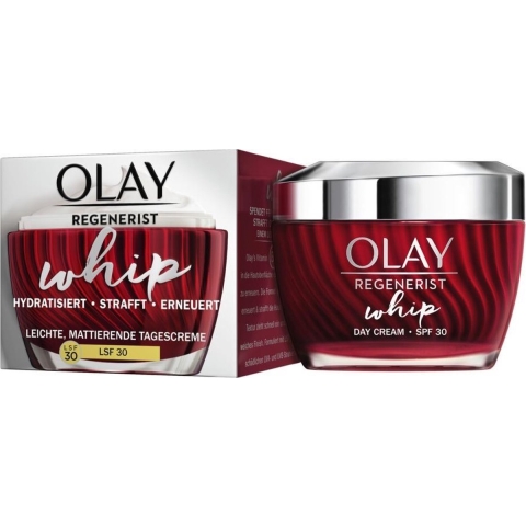 4x Olay Hydraterende Crème SPF30 Regenerist Whip 50 ml