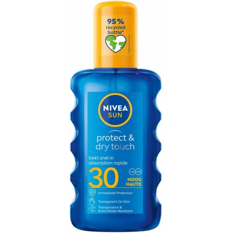 6x Nivea Sun Protect en Dry Touch Verfrissende Vernevelende Spray SPF 30 200 ml