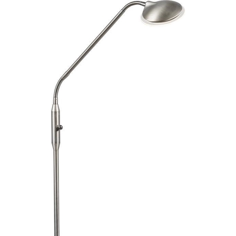 QAZQA Moderne vloerlamp staal incl. LED - Eva