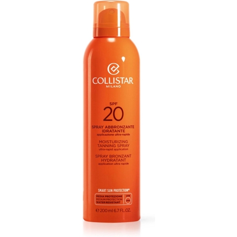 2x Collistar Moisturizing Tanning Spray SPF20 200 ml