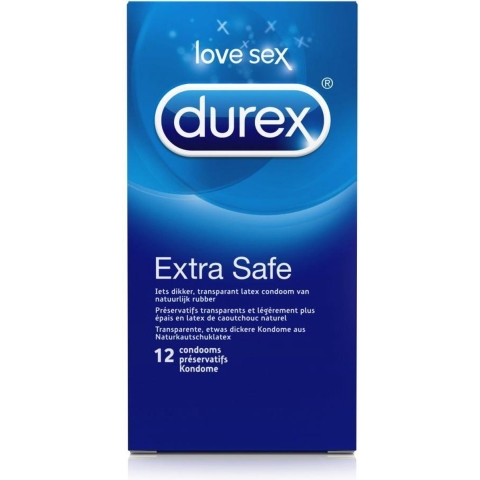 6x Durex Condooms Extra Safe 12 stuks
