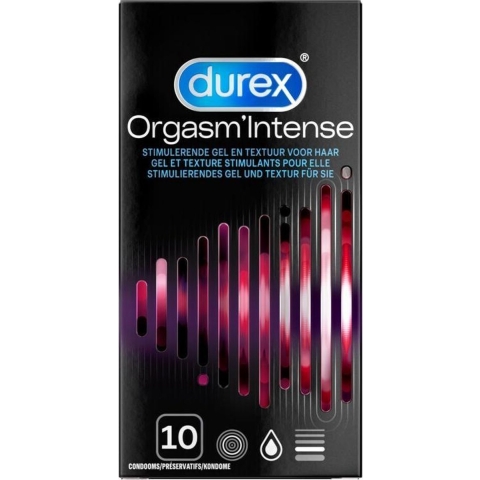 6x Durex Condooms Orgasm'Intense 10 stuks