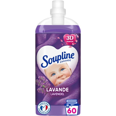 12x Soupline Wasverzachter Lavendel 1350 ml