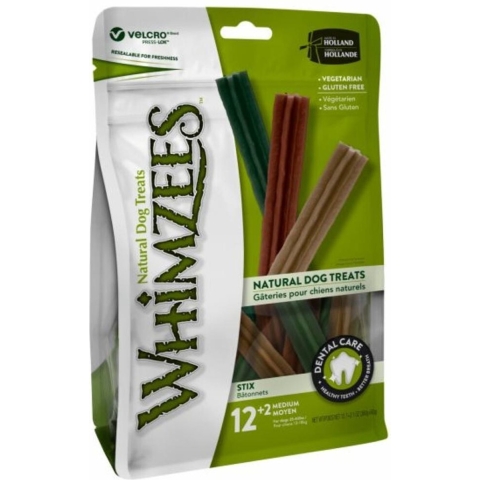 6x Whimzees Value Bag Stix Medium 14 stuks