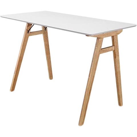 Artichok Rover houten bureau wit - houten onderstel - 120 x 60 cm