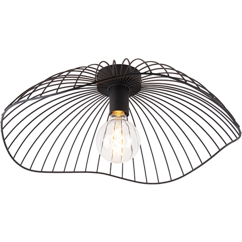 QAZQA Design plafondlamp zwart 50 cm - Pua