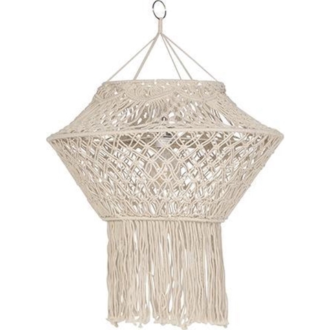 QAZQA Macrame lampenkap naturel 90 cm