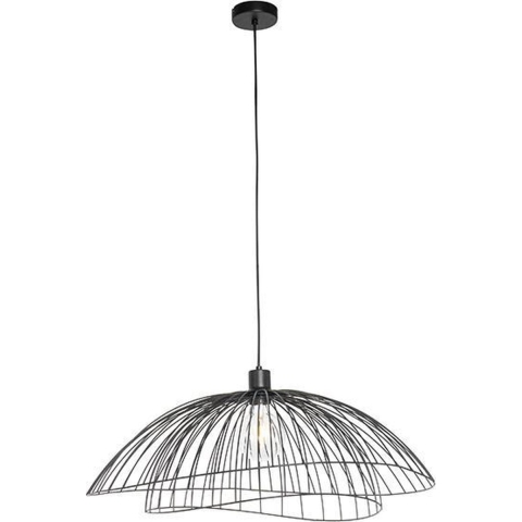 QAZQA Design hanglamp zwart 66 cm - Pua