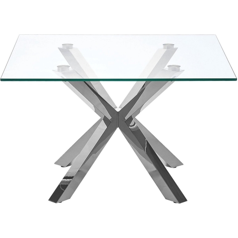 Beliani - STARLIGHT - Salontafel - Zilver - Veiligheidsglas