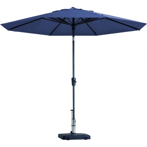 Madison - Parasol Paros II Round Safier Blue - 300cm - Blauw