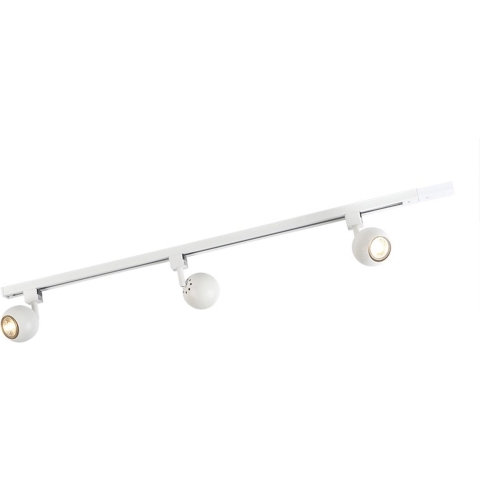 QAZQA Smart modern railsysteem wit 1-fase incl. 3 Wifi GU10 - Gissi
