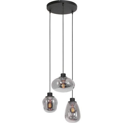 Steinhauer Reflexion hanglamp vide lamp zwart