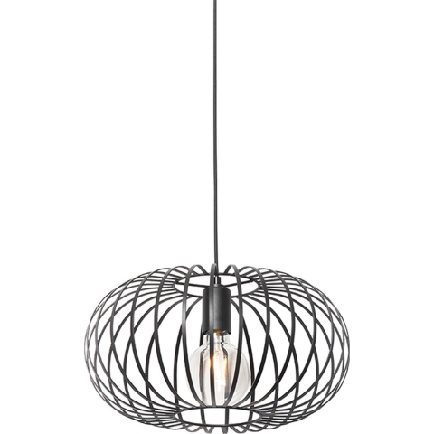 QAZQA Design hanglamp zwart - Johanna