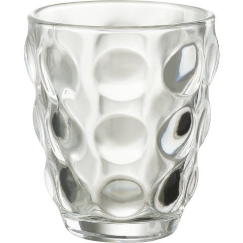J-Line Bubble glas - drinkglas - transparant - 6x