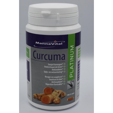 Mannavital Curcuma Platinum | 180 capsules