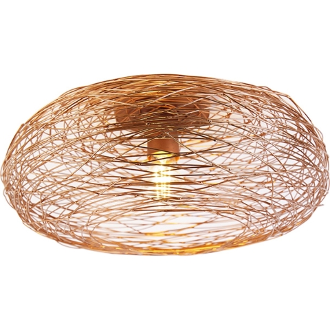 QAZQA Design plafondlamp koper ovaal - Sarella