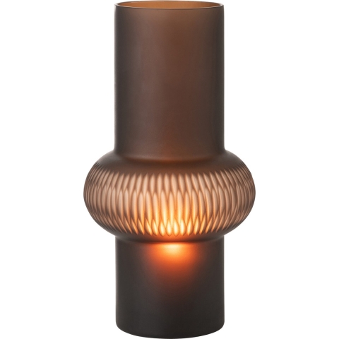 J-Line vaas Streep Bal - glas - bruin - small
