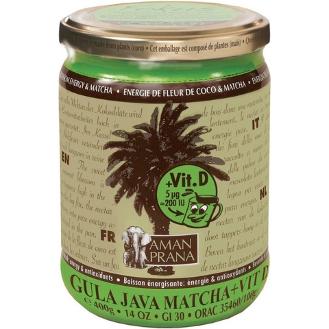 Amanprana Gula Java Matcha + Vit D | 400 g