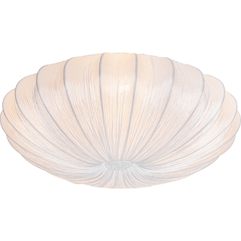 QAZQA Design plafondlamp wit zijden 60 cm 5-lichts - Plu