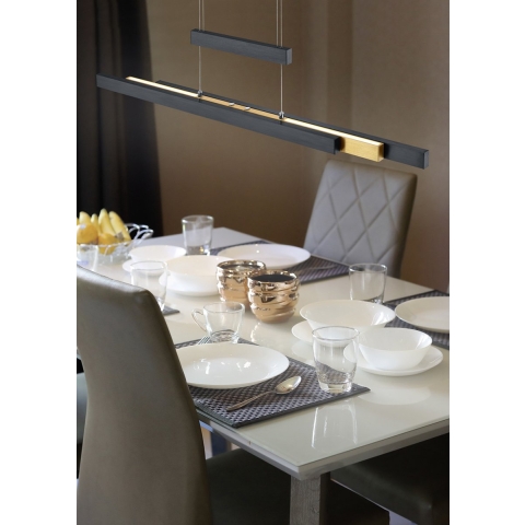 Trio Trajan Hanglamp - Mat messing