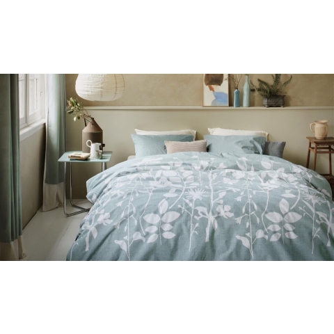 Ariadne at Home Plant Dekbedovertrek 200 x 200/220 cm - Blauw