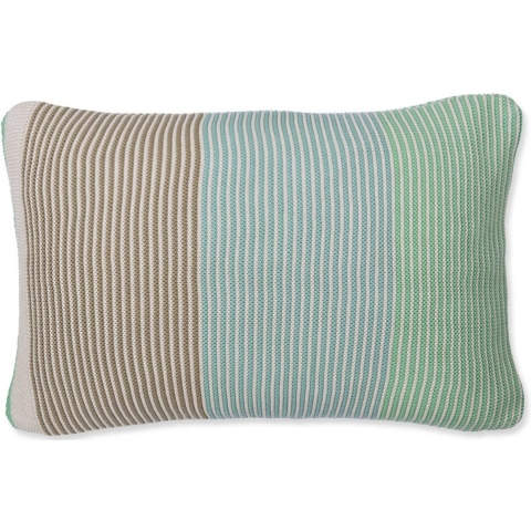 Pip Studio Blockstripe Sierkussen 40 x 60 cm - Lichtgroen