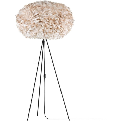 Umage Eos X-large vloerlamp light brown - met tripod zwart - Ø 75 cm