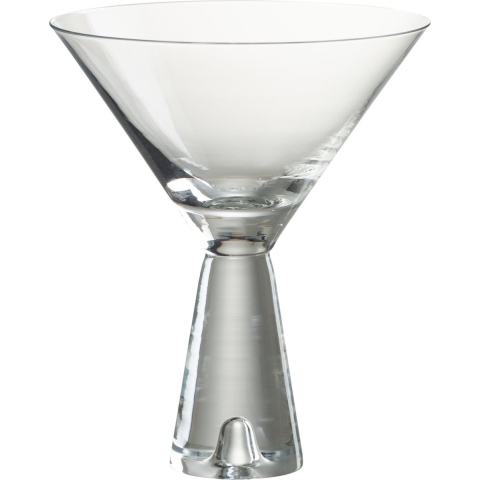 J-Line Lewis cocktailglas - glas - transparant - 4x