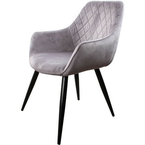 DS4U Ravi eetkamerstoel 2.0 velours grijs