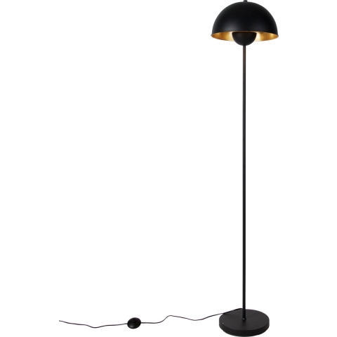 QAZQA Smart vloerlamp zwart met goud incl. Wifi A60 - Magnax