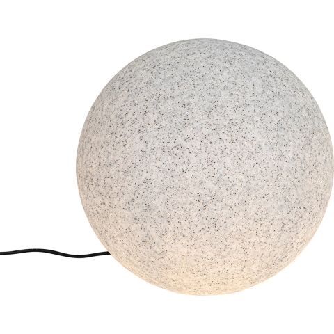 QAZQA Moderne buitenlamp grijs 45 cm IP65 - Nura