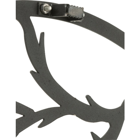 J-Line Vogel klok - metaal - zwart - Ø 49 cm