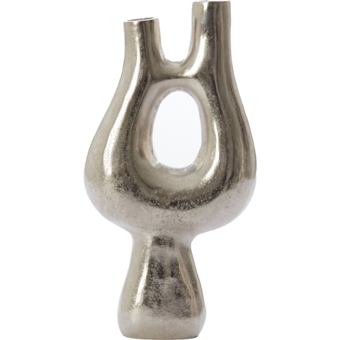 Light & Living Light&living Vaas deco 20x5,5x39 cm KOTANI ruw nikkel