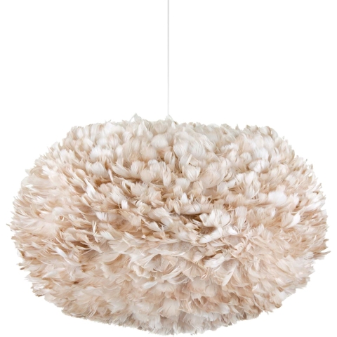 Umage Eos X-large hanglamp light brown - met koordset wit - Ø 75 cm