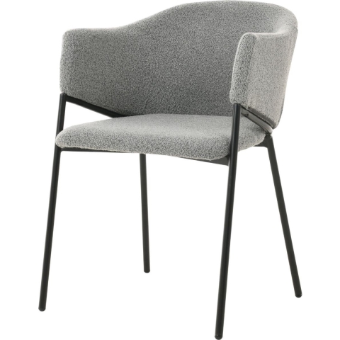 DS4U Elza eetkamerstoel boucle grijs