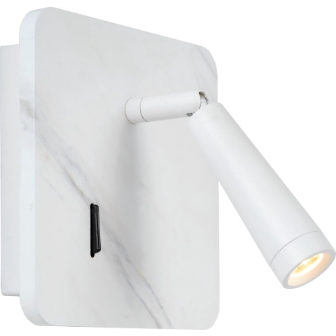 Lucide OREGON Bedlamp 1xGeïntegreerde LED - Wit